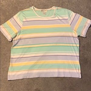 🦄3/$30 Pastel stripe tee